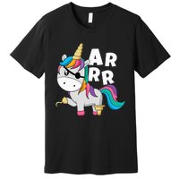 Caribbean Sea Thief Freebooter Unicorn Pirate Premium T-Shirt