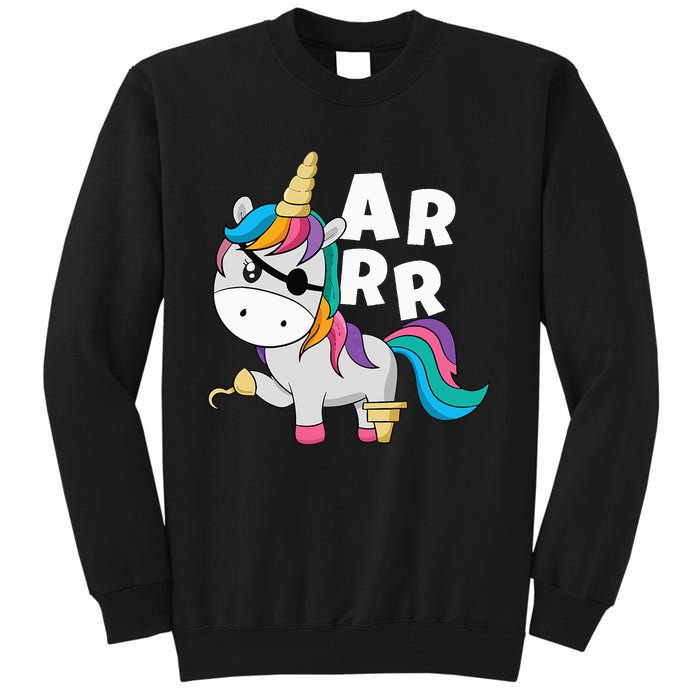 Caribbean Sea Thief Freebooter Unicorn Pirate Tall Sweatshirt