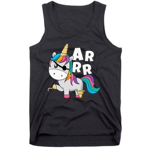 Caribbean Sea Thief Freebooter Unicorn Pirate Tank Top