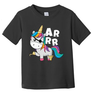 Caribbean Sea Thief Freebooter Unicorn Pirate Toddler T-Shirt