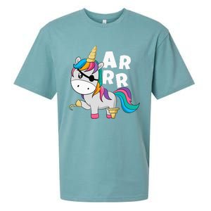 Caribbean Sea Thief Freebooter Unicorn Pirate Sueded Cloud Jersey T-Shirt