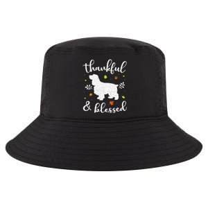 Cocker Spaniel Thanksgiving Dog Thankful Blessed Mom Gift Cool Comfort Performance Bucket Hat