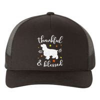 Cocker Spaniel Thanksgiving Dog Thankful Blessed Mom Gift Yupoong Adult 5-Panel Trucker Hat