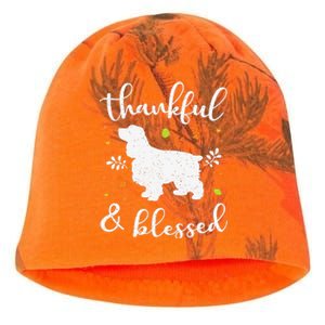 Cocker Spaniel Thanksgiving Dog Thankful Blessed Mom Gift Kati - Camo Knit Beanie