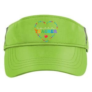 Cute Substitute Teacher Appreciati To School Gift Adult Drive Performance Visor