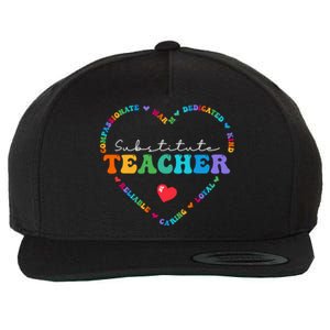 Cute Substitute Teacher Appreciati To School Gift Wool Snapback Cap