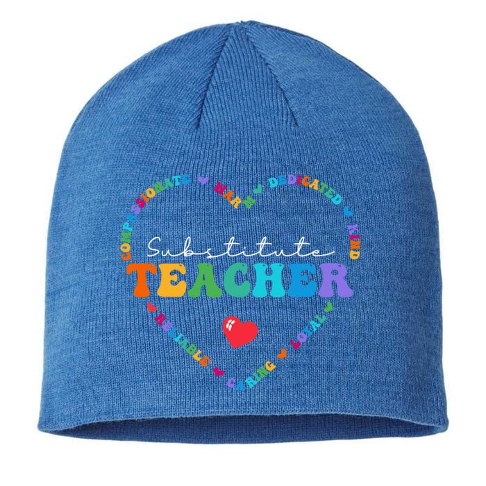 Cute Substitute Teacher Appreciati To School Gift Sustainable Beanie