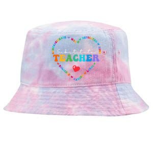 Cute Substitute Teacher Appreciati To School Gift Tie-Dyed Bucket Hat