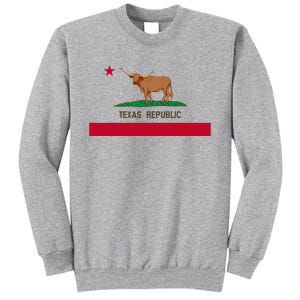 California Style Texas State Flag Tall Sweatshirt