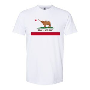 California Style Texas State Flag Softstyle CVC T-Shirt