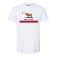 California Style Texas State Flag Softstyle CVC T-Shirt