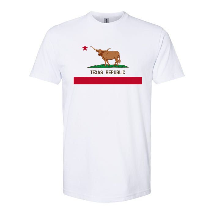 California Style Texas State Flag Softstyle CVC T-Shirt