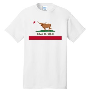 California Style Texas State Flag Tall T-Shirt