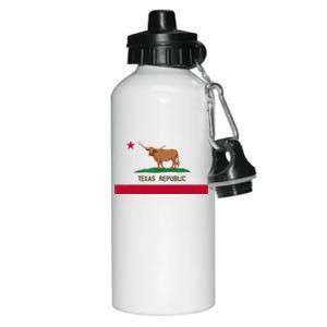 California Style Texas State Flag Aluminum Water Bottle