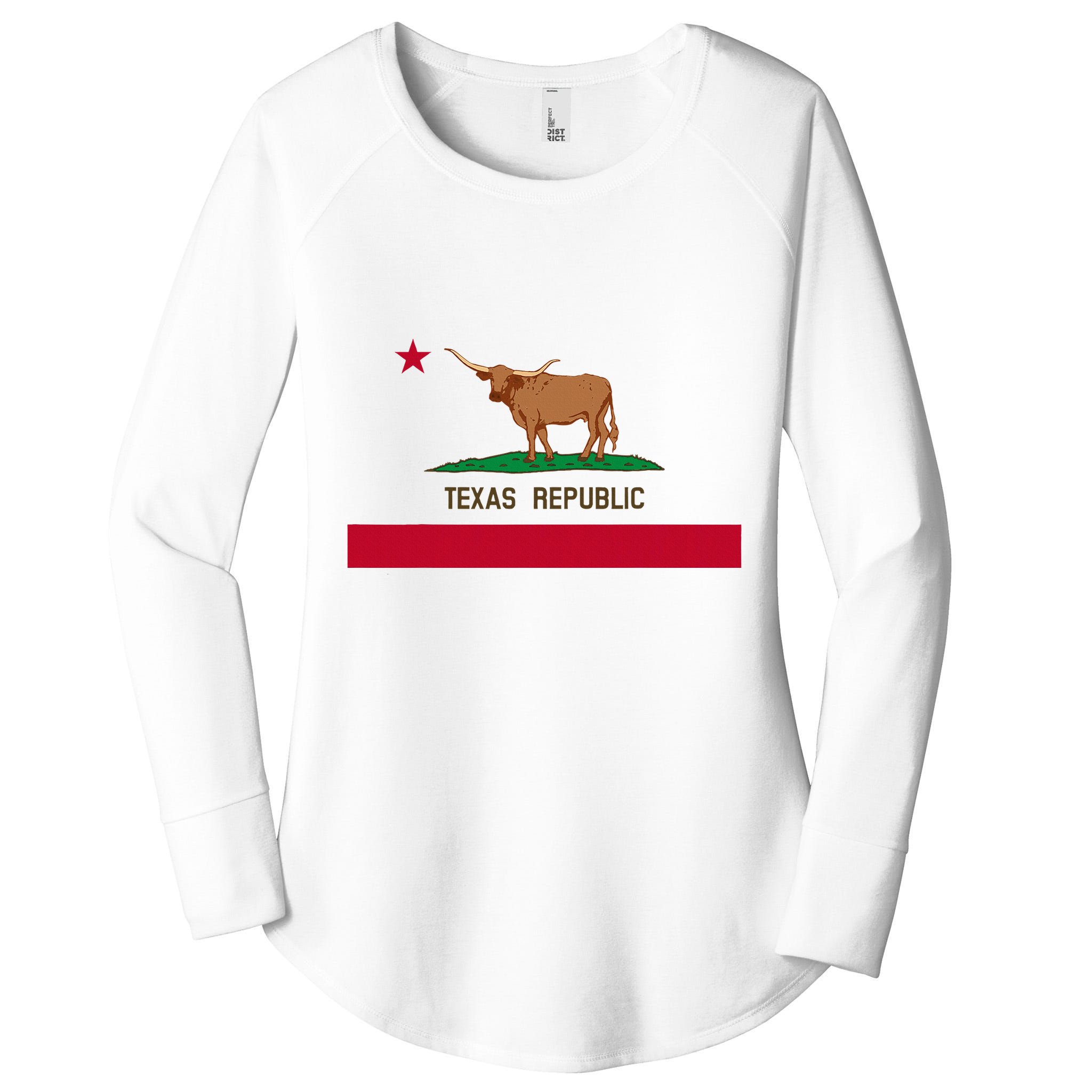 California Style Texas State Flag Women's Perfect Tri Tunic