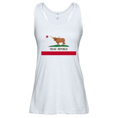 California Style Texas State Flag Ladies Essential Flowy Tank