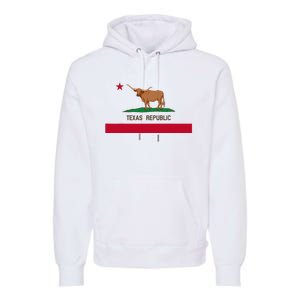 California Style Texas State Flag Premium Hoodie