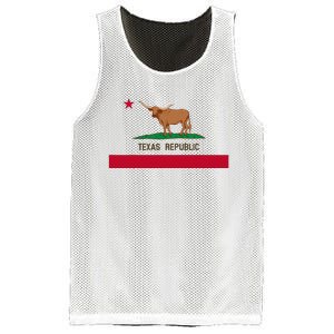 California Style Texas State Flag Mesh Reversible Basketball Jersey Tank