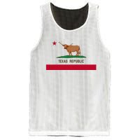 California Style Texas State Flag Mesh Reversible Basketball Jersey Tank