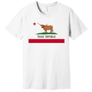 California Style Texas State Flag Premium T-Shirt