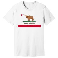 California Style Texas State Flag Premium T-Shirt