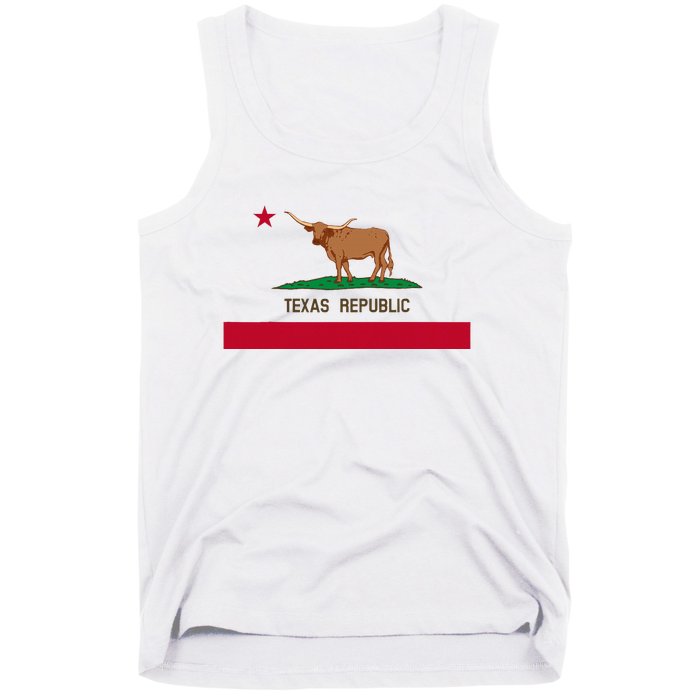 California Style Texas State Flag Tank Top