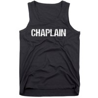 Chaplain Simple Title Tank Top