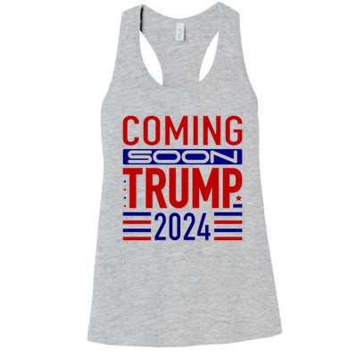 Coming Soon Trump 2024 Women's Racerback Tank