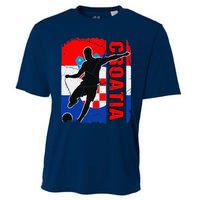 Croatia Soccer Team Croatian Flag Jersey Football Fans Cooling Performance Crew T-Shirt