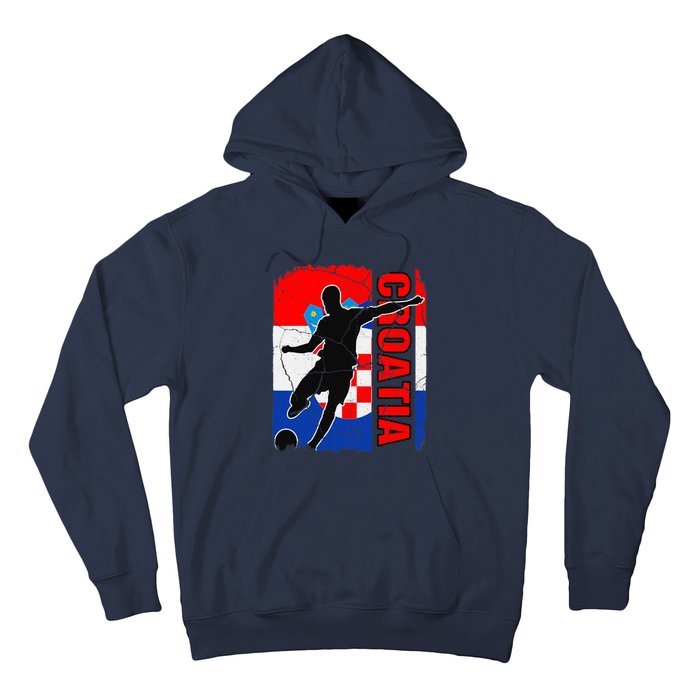 Croatia Soccer Team Croatian Flag Jersey Football Fans Hoodie