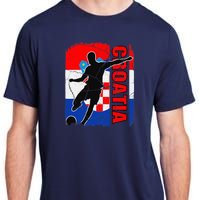 Croatia Soccer Team Croatian Flag Jersey Football Fans Adult ChromaSoft Performance T-Shirt