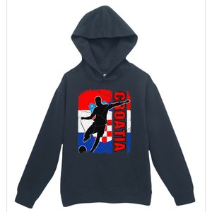 Croatia Soccer Team Croatian Flag Jersey Football Fans Urban Pullover Hoodie