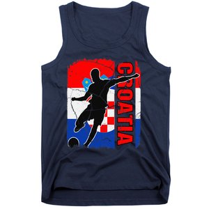 Croatia Soccer Team Croatian Flag Jersey Football Fans Tank Top