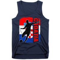 Croatia Soccer Team Croatian Flag Jersey Football Fans Tank Top