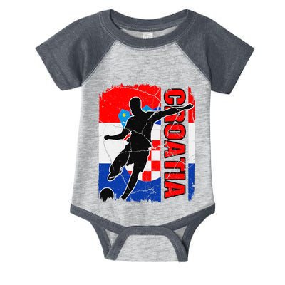 Croatia Soccer Team Croatian Flag Jersey Football Fans Infant Baby Jersey Bodysuit