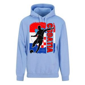 Croatia Soccer Team Croatian Flag Jersey Football Fans Unisex Surf Hoodie