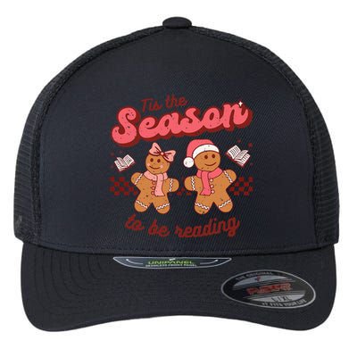 Christmas School Teacher Retro Librarian Groovy Xmas Books  Flexfit Unipanel Trucker Cap