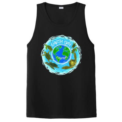 Cute Sea Turtles Earth Day Everyday Environmentalists PosiCharge Competitor Tank