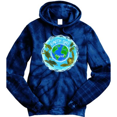 Cute Sea Turtles Earth Day Everyday Environmentalists Tie Dye Hoodie