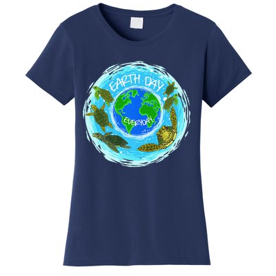 Cute Sea Turtles Earth Day Everyday Environmentalists Women's T-Shirt