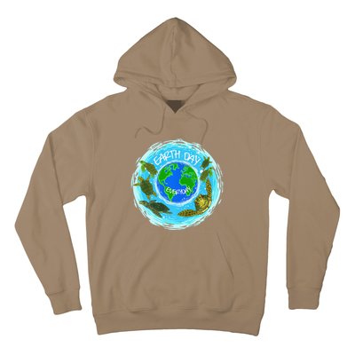 Cute Sea Turtles Earth Day Everyday Environmentalists Hoodie