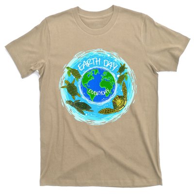 Cute Sea Turtles Earth Day Everyday Environmentalists T-Shirt