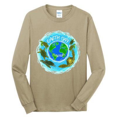 Cute Sea Turtles Earth Day Everyday Environmentalists Tall Long Sleeve T-Shirt