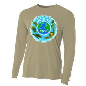 Cute Sea Turtles Earth Day Everyday Environmentalists Cooling Performance Long Sleeve Crew