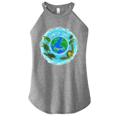 Cute Sea Turtles Earth Day Everyday Environmentalists Women’s Perfect Tri Rocker Tank