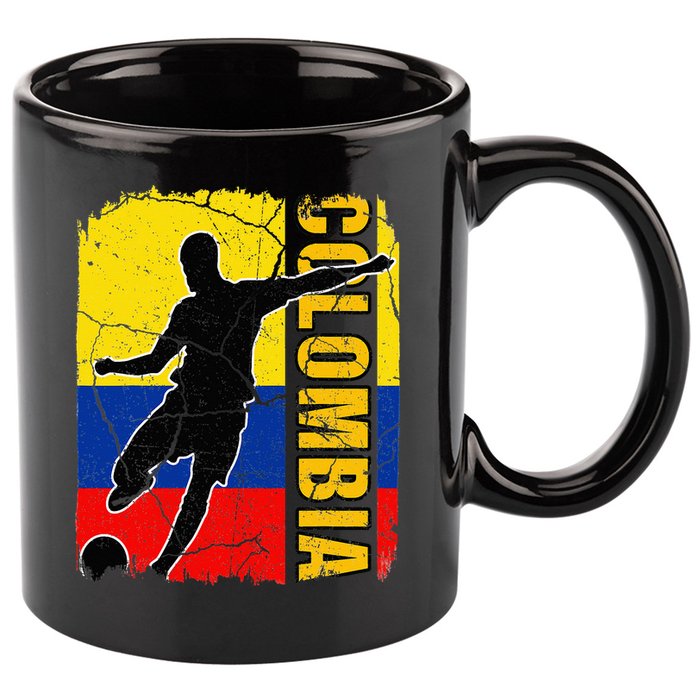 Colombian Soccer Team Colombia Flag Jersey 11oz C Handle Ceramic Mug