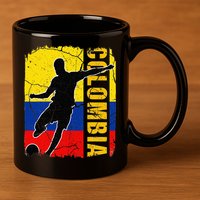 Colombian Soccer Team Colombia Flag Jersey 11oz C Handle Ceramic Mug