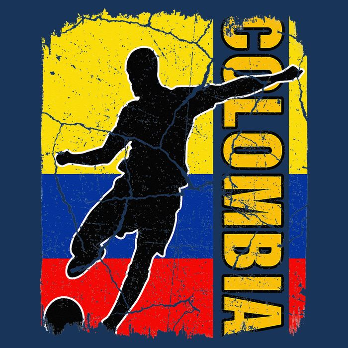 Colombian Soccer Team Colombia Flag Jersey 7 Panel Mesh Trucker Snapback Hat