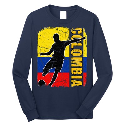 Colombian Soccer Team Colombia Flag Jersey Long Sleeve Shirt