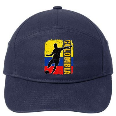 Colombian Soccer Team Colombia Flag Jersey 7-Panel Snapback Hat